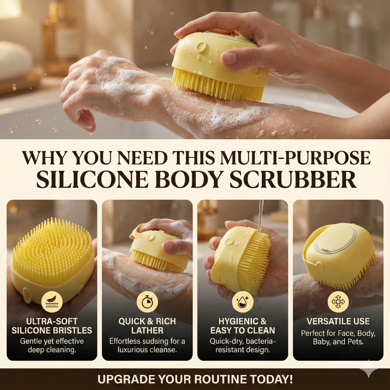 Silicone Body Scrubber