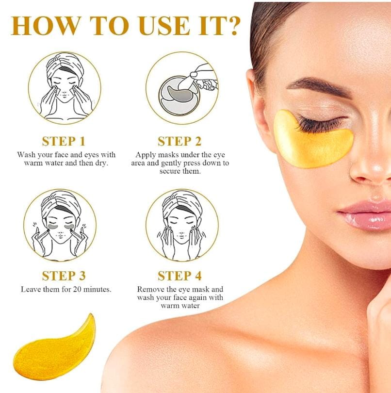 24K Gold Anti-Wrinkle Eye Mask