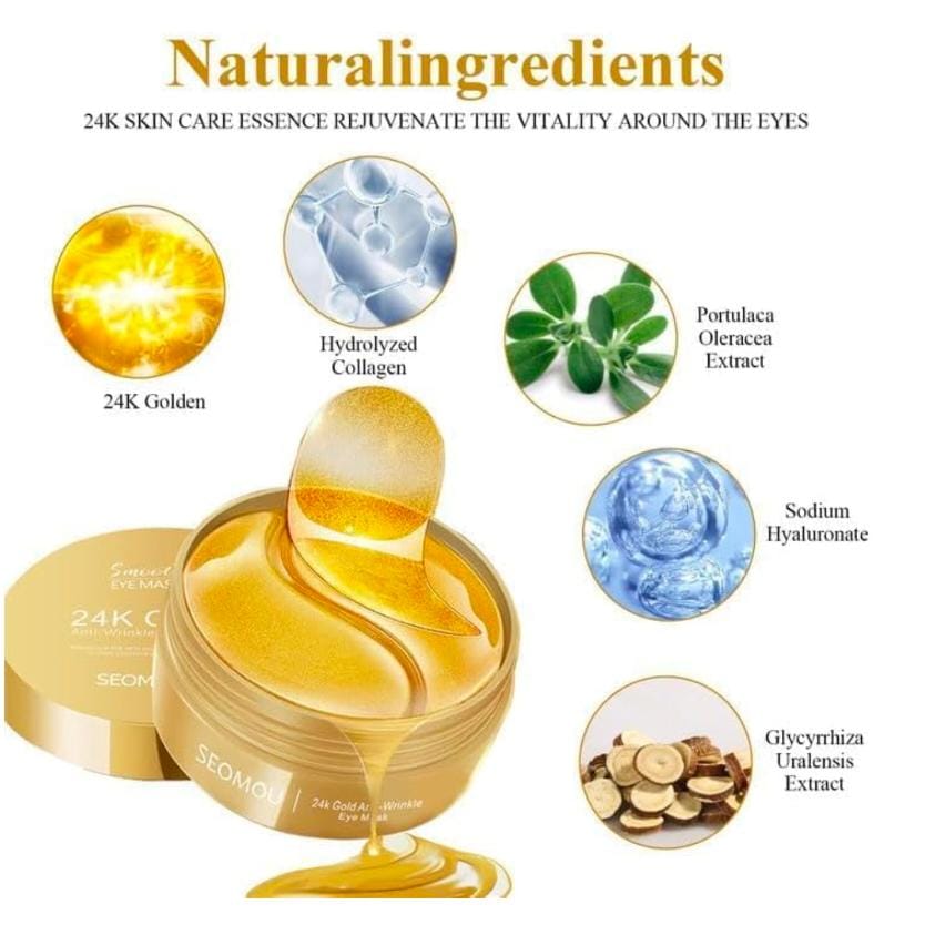 24K Gold Anti-Wrinkle Eye Mask