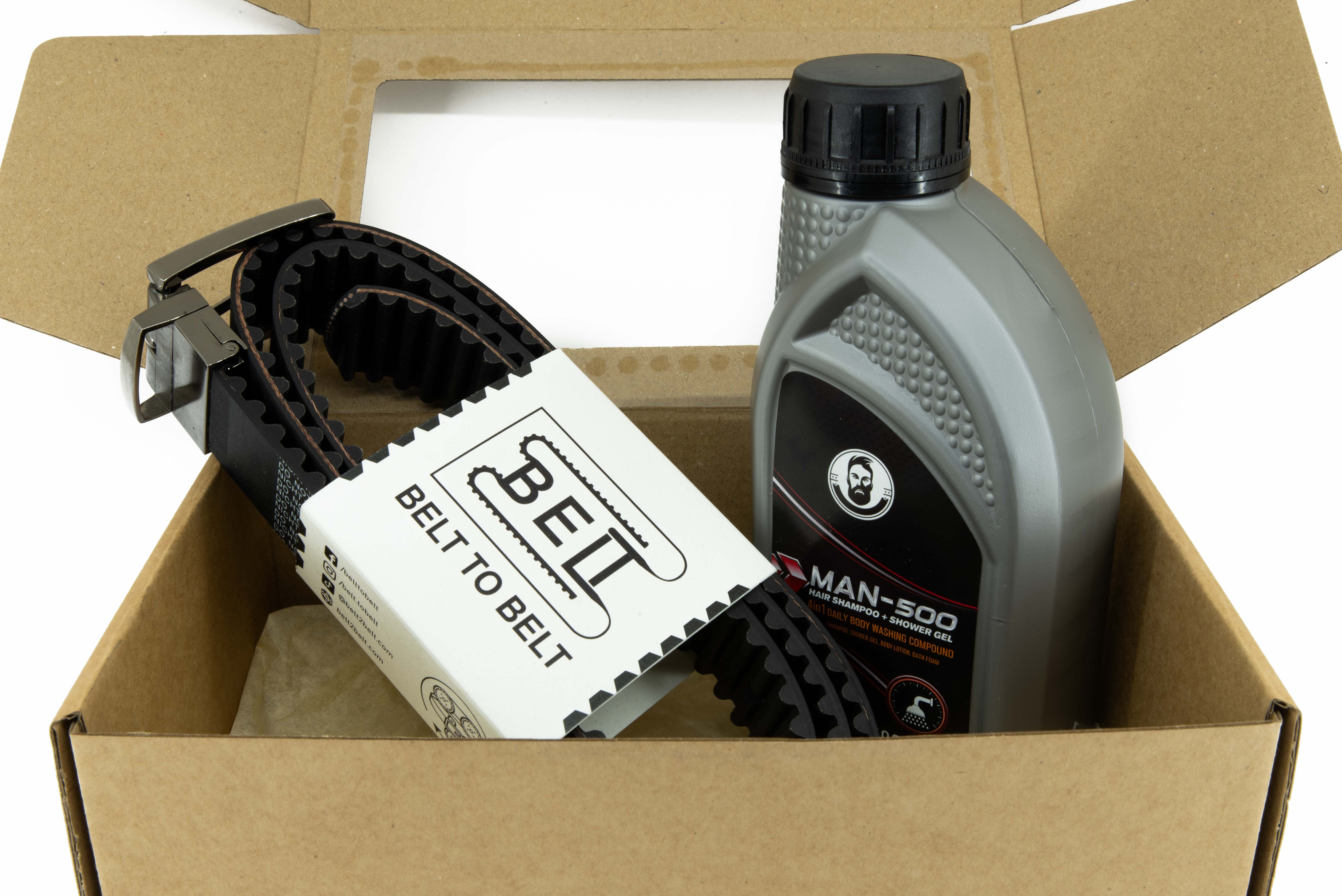Reversible Belt and Shower Gel Gift Set
