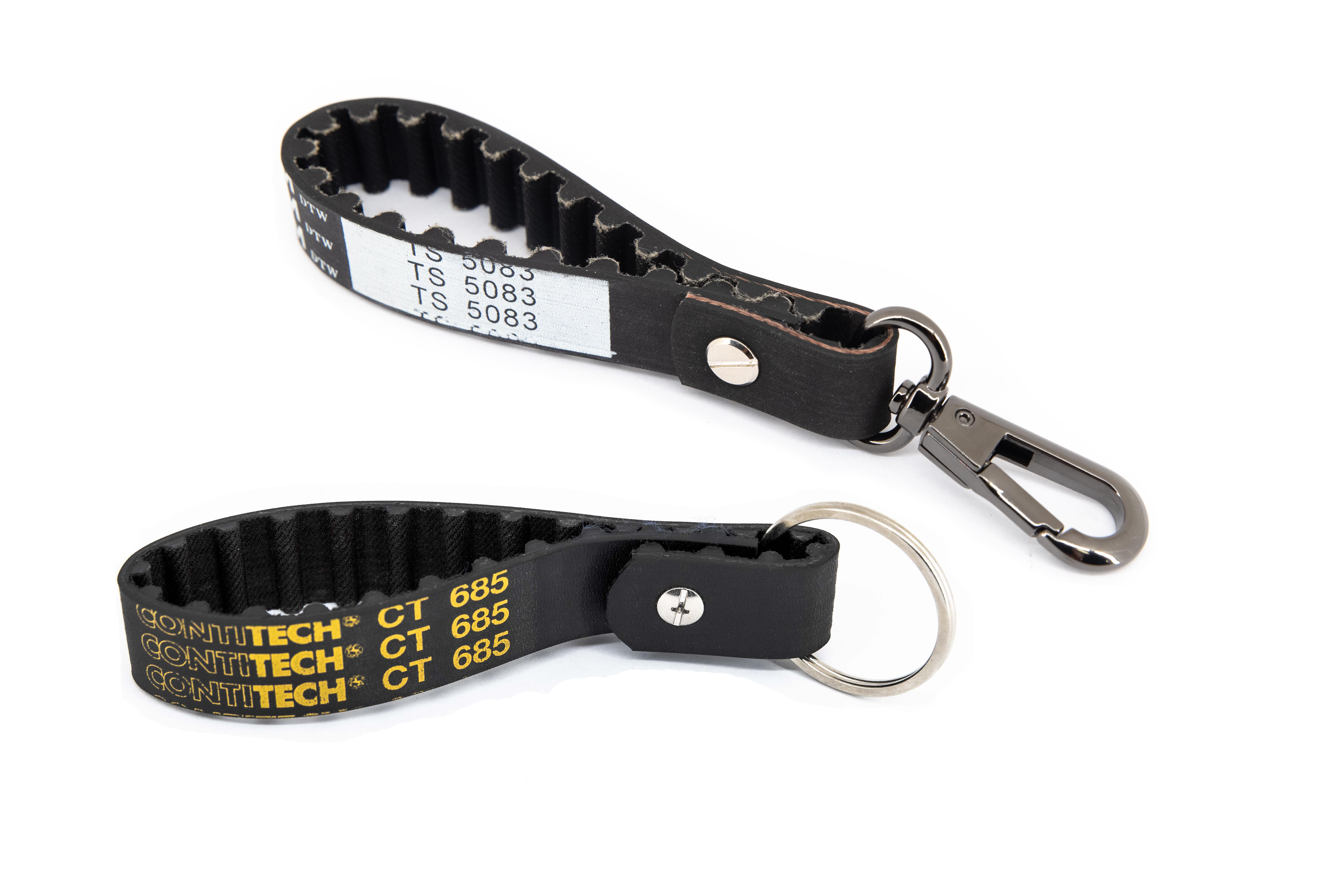 Rivet Keychain with markings from Engine Timing Belt