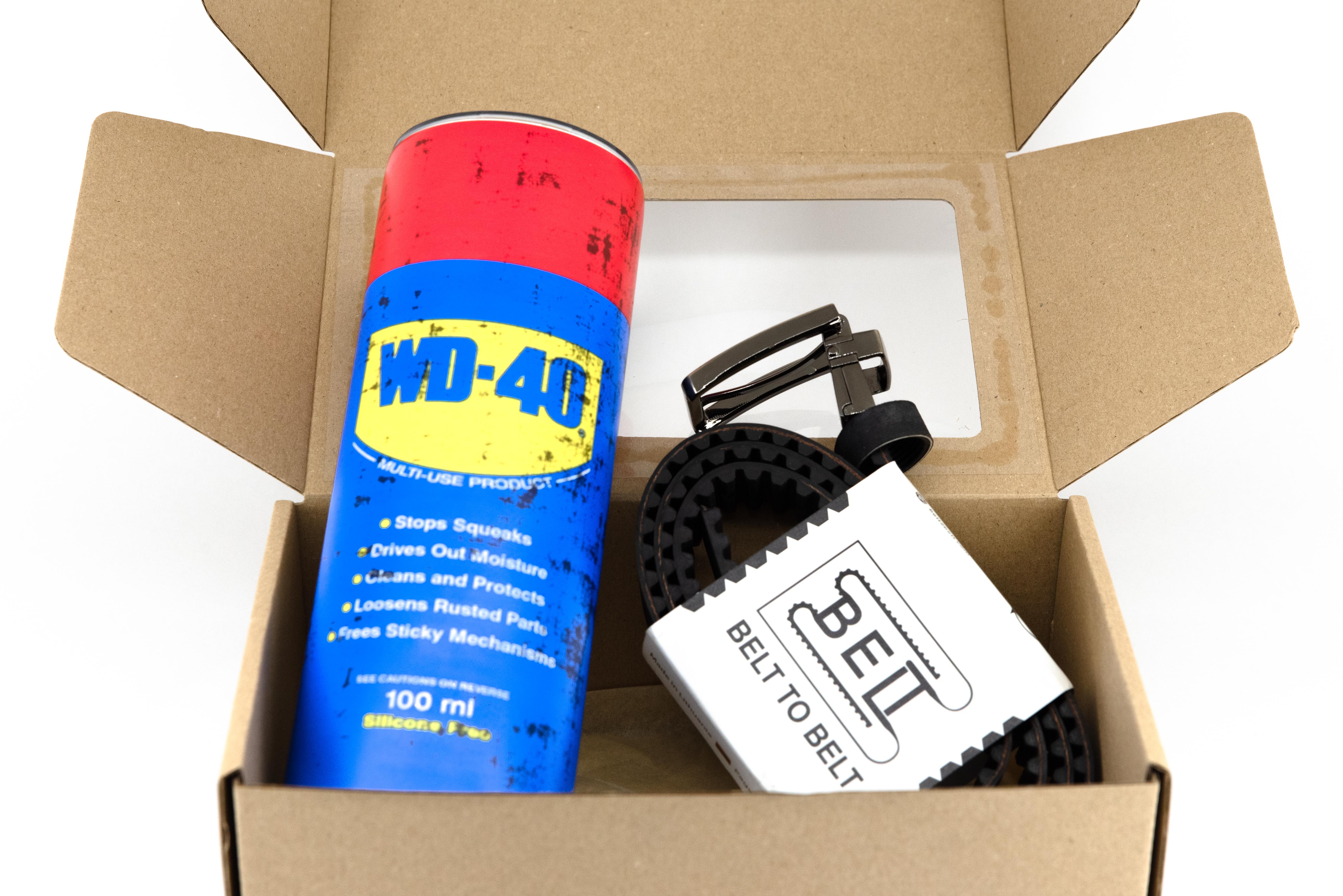 Reversible Belt and WD-40 tumbler Gift Set