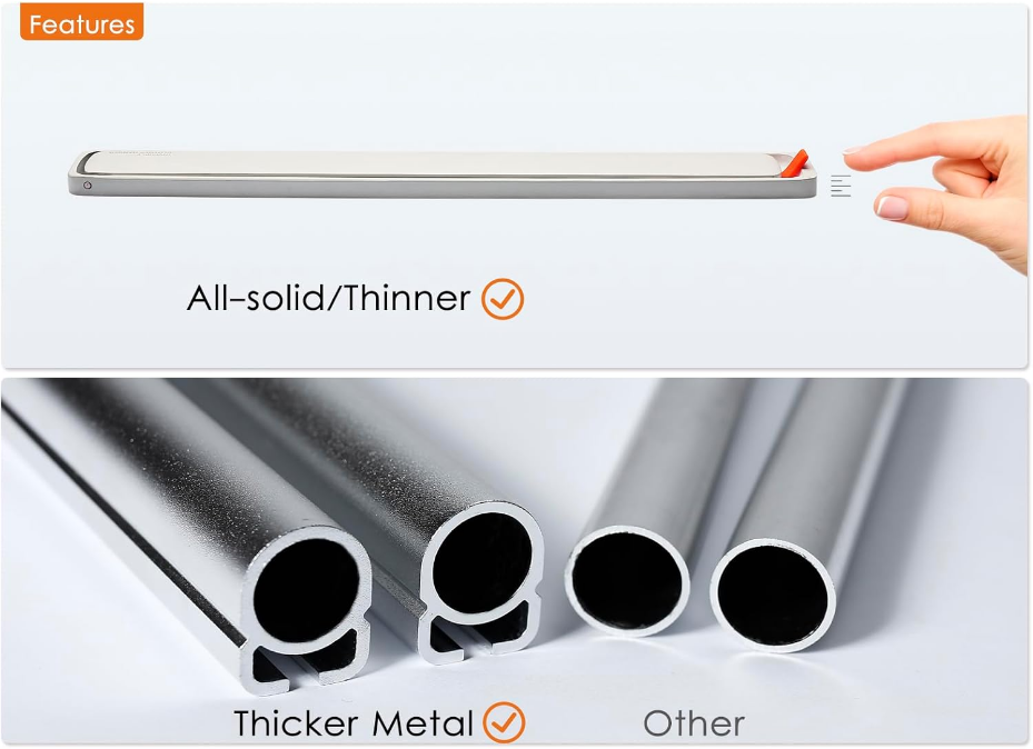 Wall Clothes Drying Rack Extendable Rod, Collapsible Clothing Racks for Hanging, Retractable Hanger Wall Mount, 31.5" Metal Rod, Handy Closet Organizer, Bathroom Balcony Rv Indoor (White)