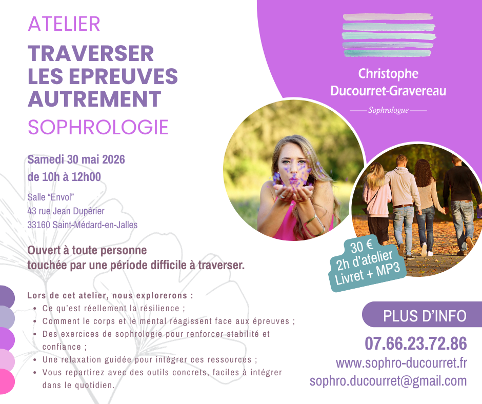Atelier "Résilience : traverser les épreuves autrement"
