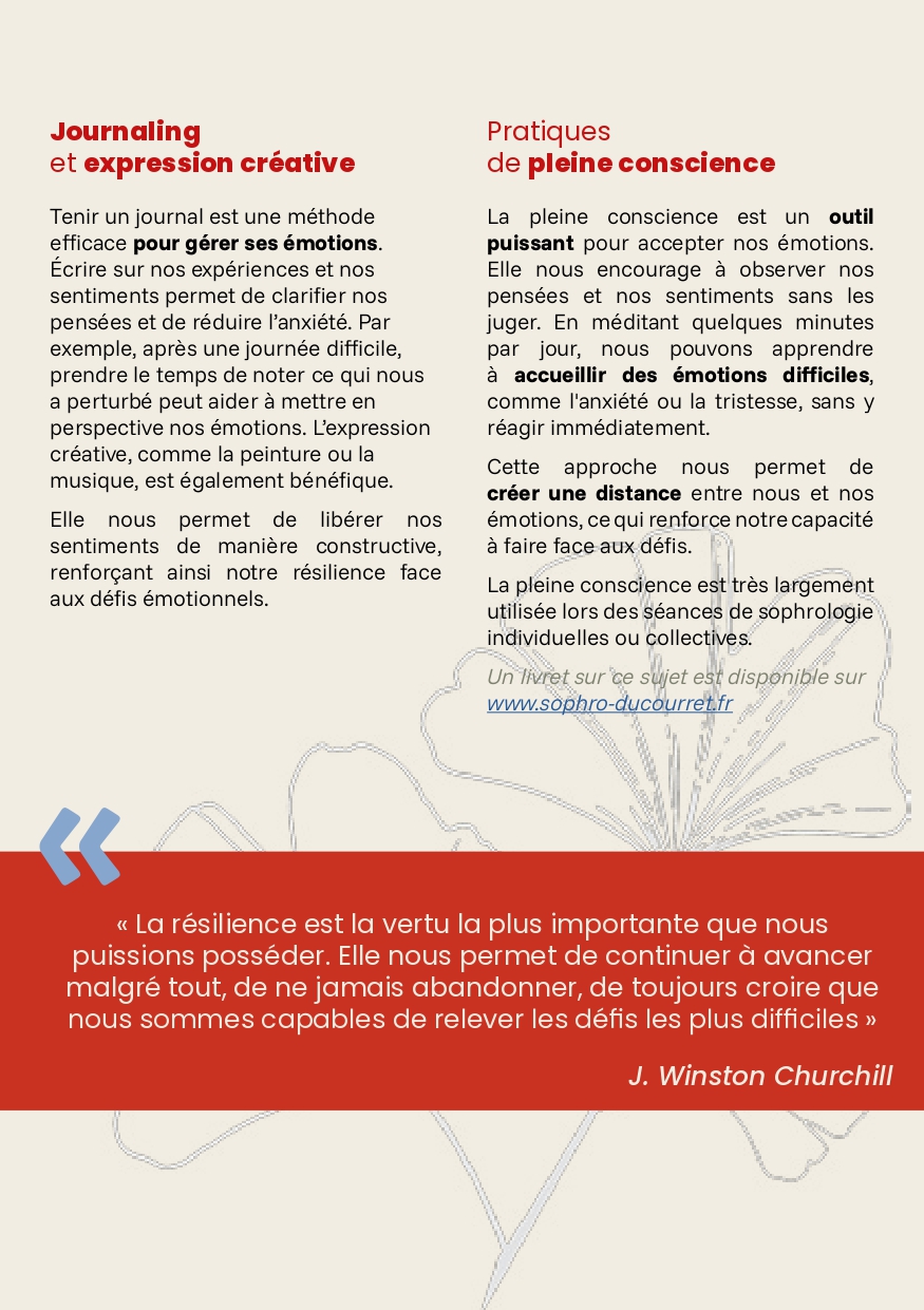 Sophro-pratique : résilience