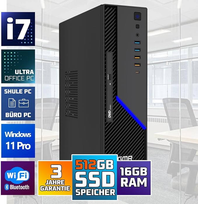 Sponsored Ad – GMR Ultra SFF i7 Office PC - Business Office Computer | 16 GB RAM | 512GB SSD M.2 | DVD±RW | USB 3 | Window... Sponsored  GMR Ultra SFF i7 Office 