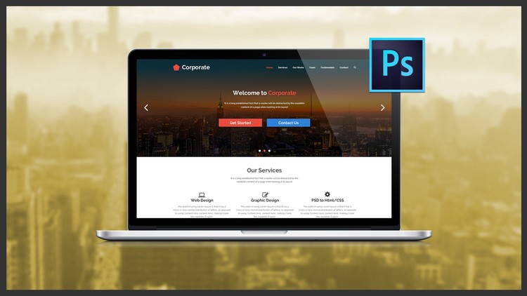  Udemy The Ultimate Web Designing Course in Photoshop