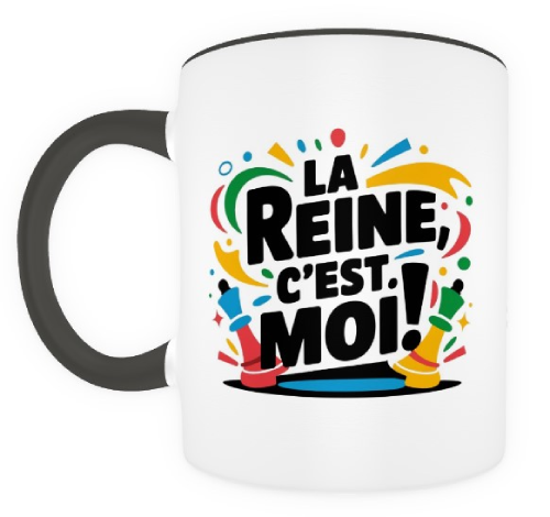 La Reine c'est moi ! noir et blanc.