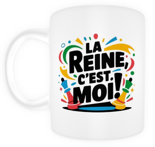 La Reine c'est moi ! blanc.
