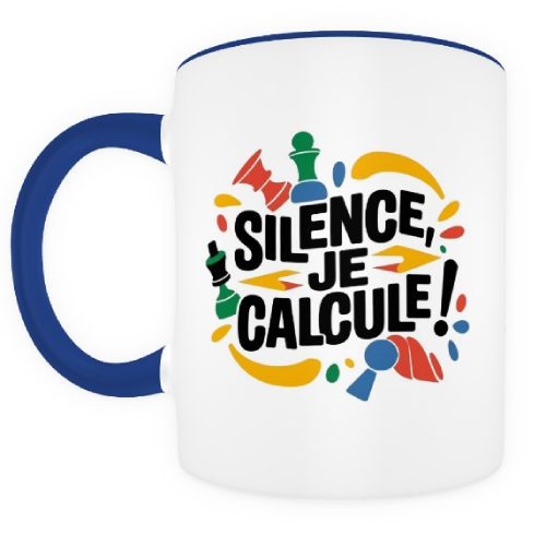 Silence, je calcule !  bleu