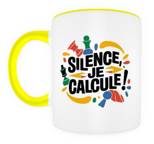 Silence, je calcule !  jaune