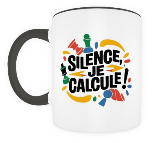 Silence, je calcule !  noir