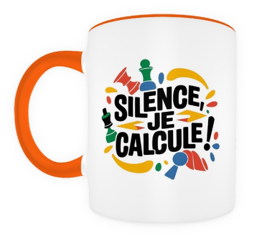 Silence, je calcule !  orange