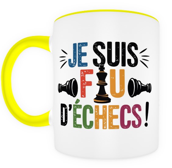 Je suis fou d'échecs !  jaune