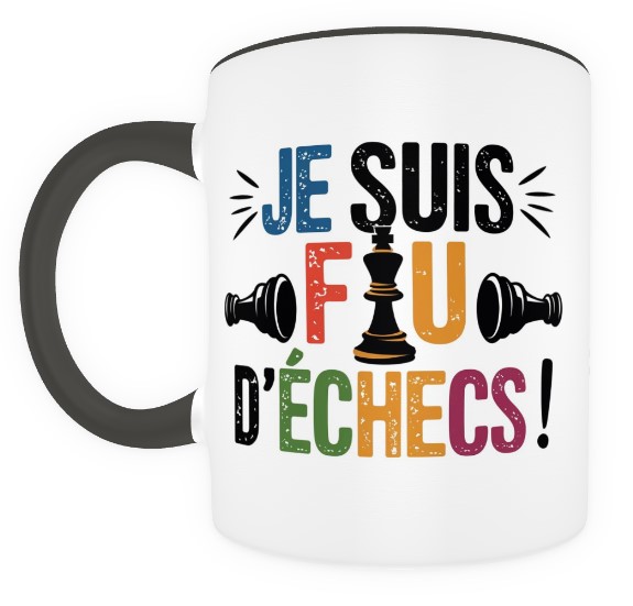 Je suis fou d'échecs ! noir