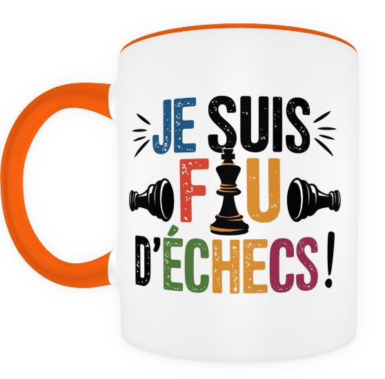 Je suis fou d'échecs ! orange