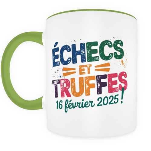 Mug Échecs et Truffes  ! vert