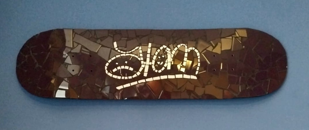 Bespoke skateboard mosaic