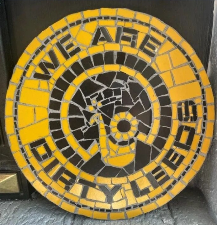 Sporting team memorabilia mosaic