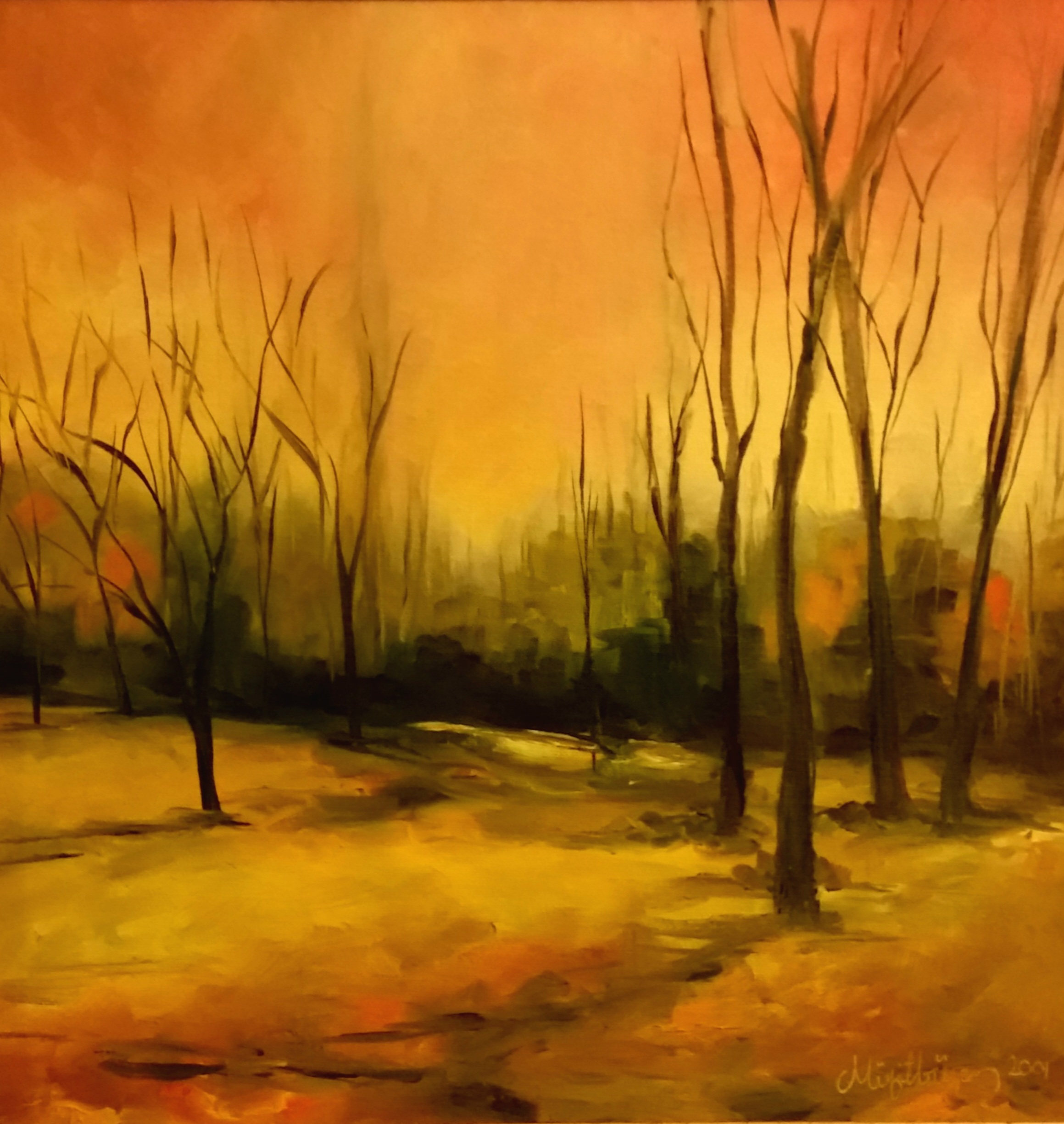 MG01 - 4009 / 40 cm x 40 cm - Oil painting