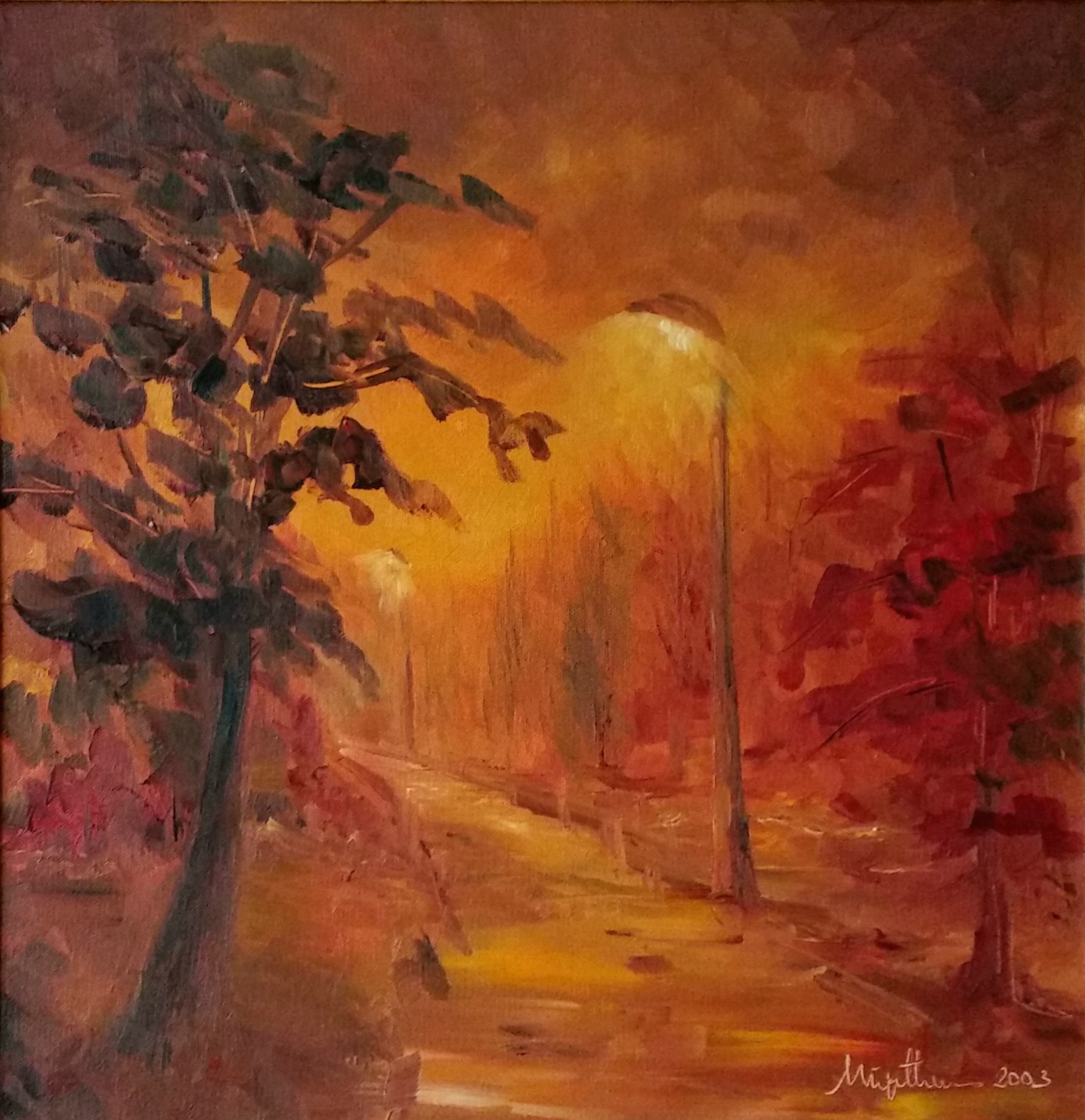 MG01 - 4017 / 40 cm x 40 cm - Oil painting