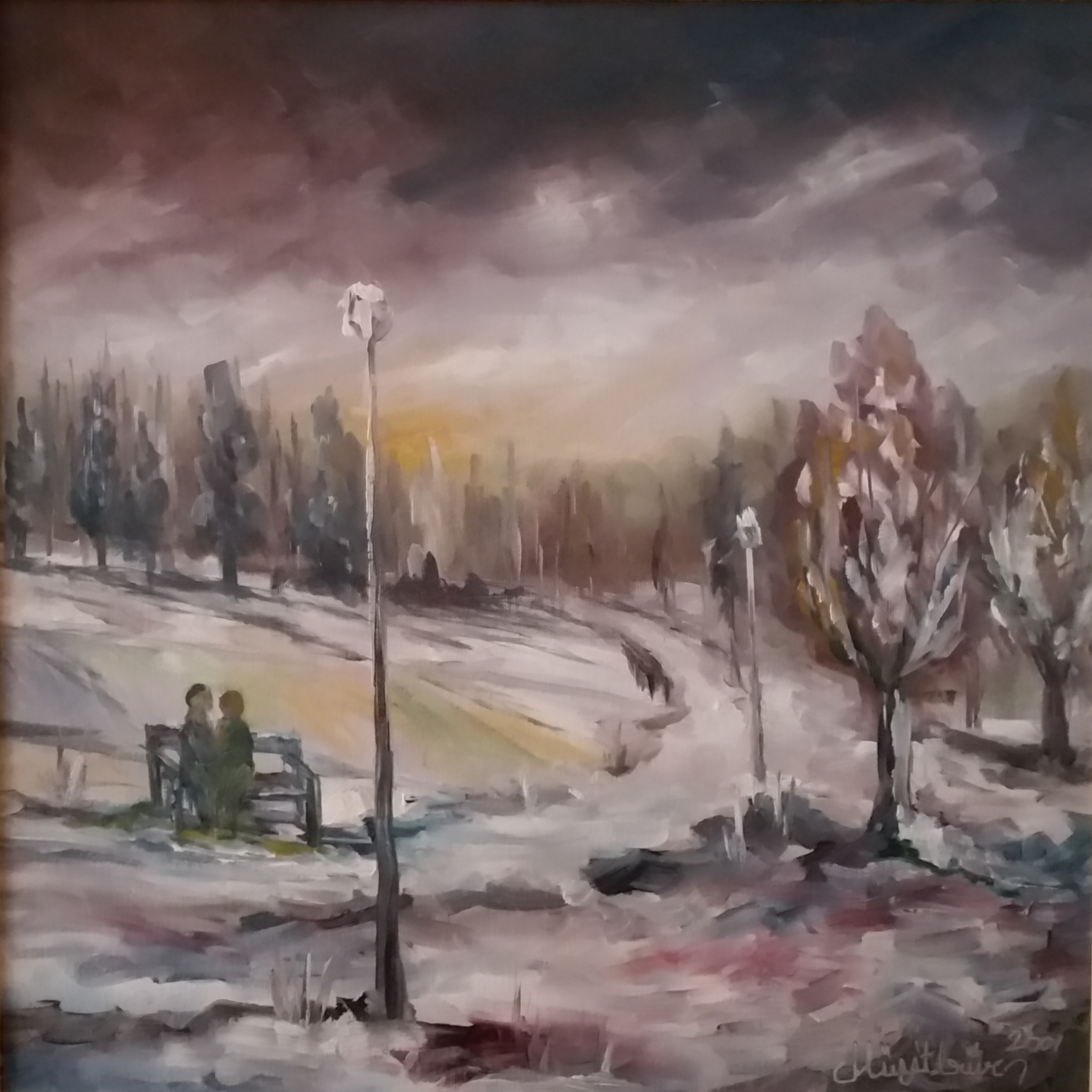 MG01 - 4018 / 40 cm x 40 cm - Oil painting