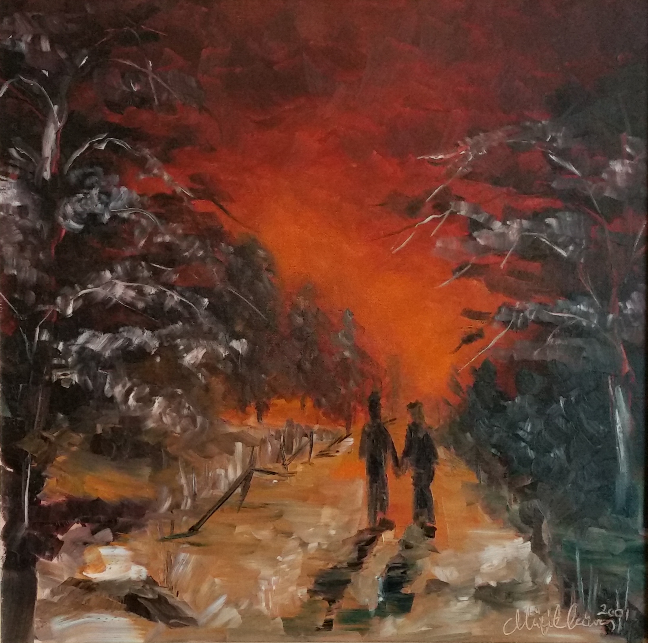 MG01 - 4019 / 40 cm x 40 cm - Oil painting