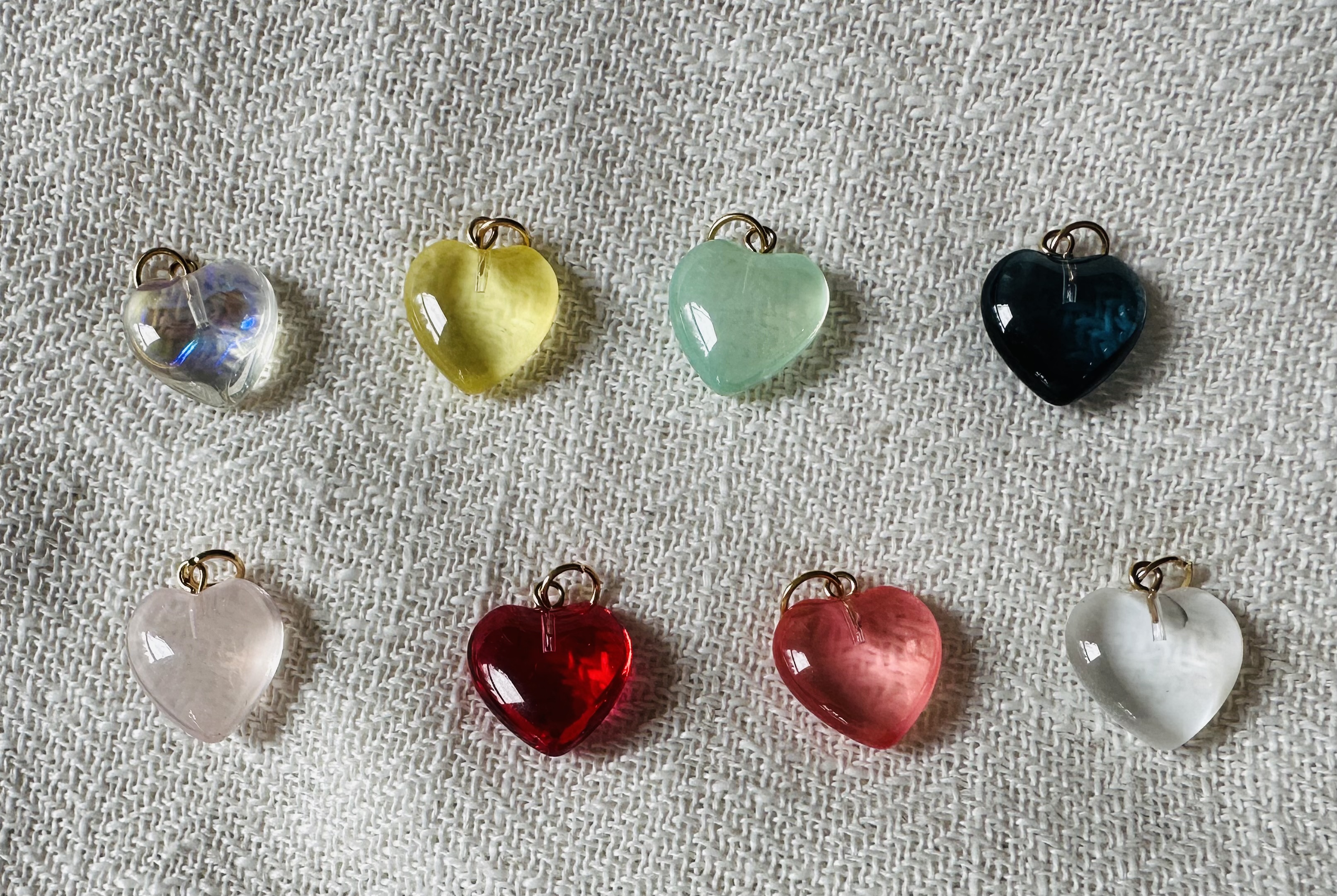 Translucent Heart Charm