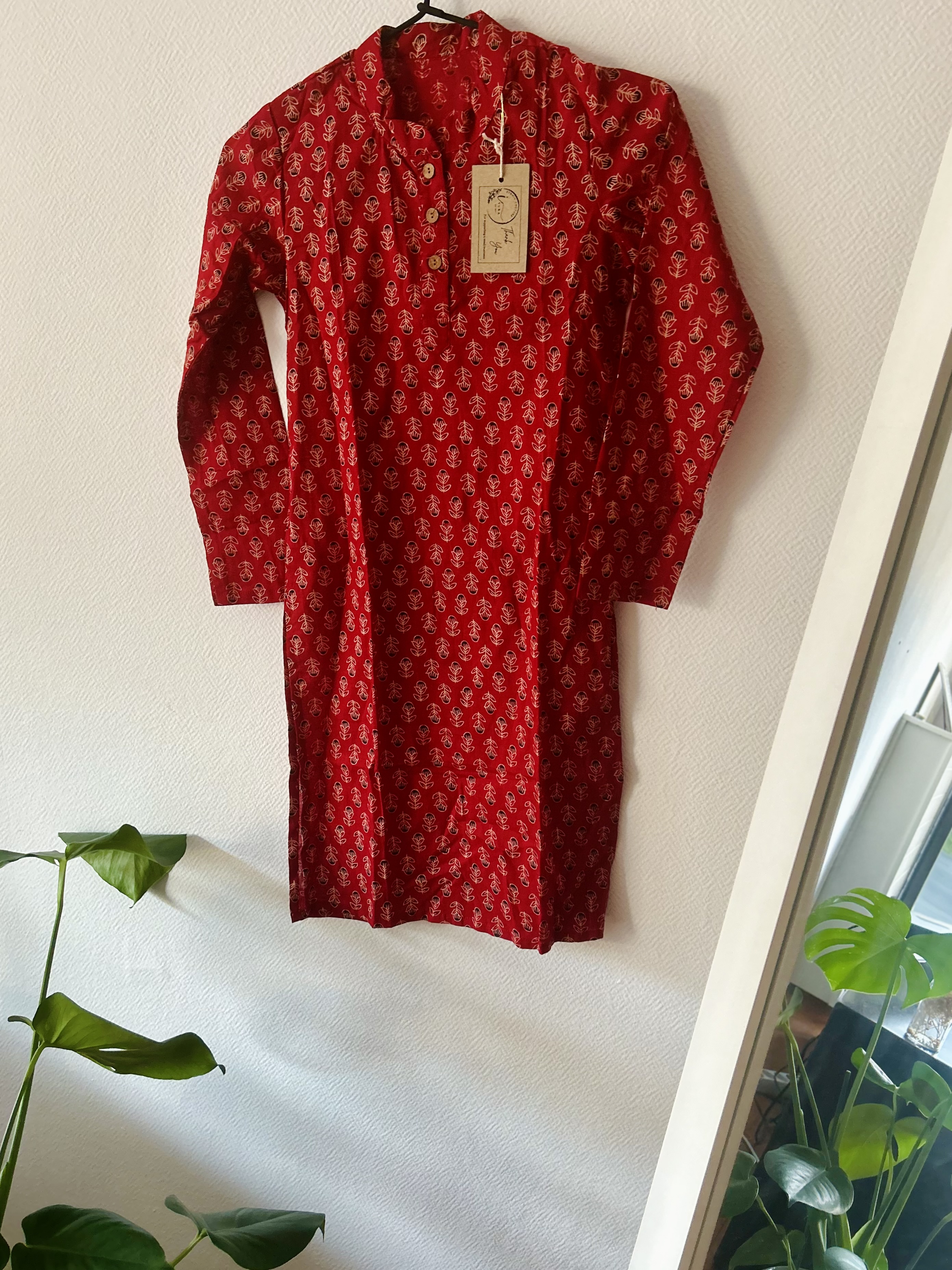 Red Ajarakh Print Kurta