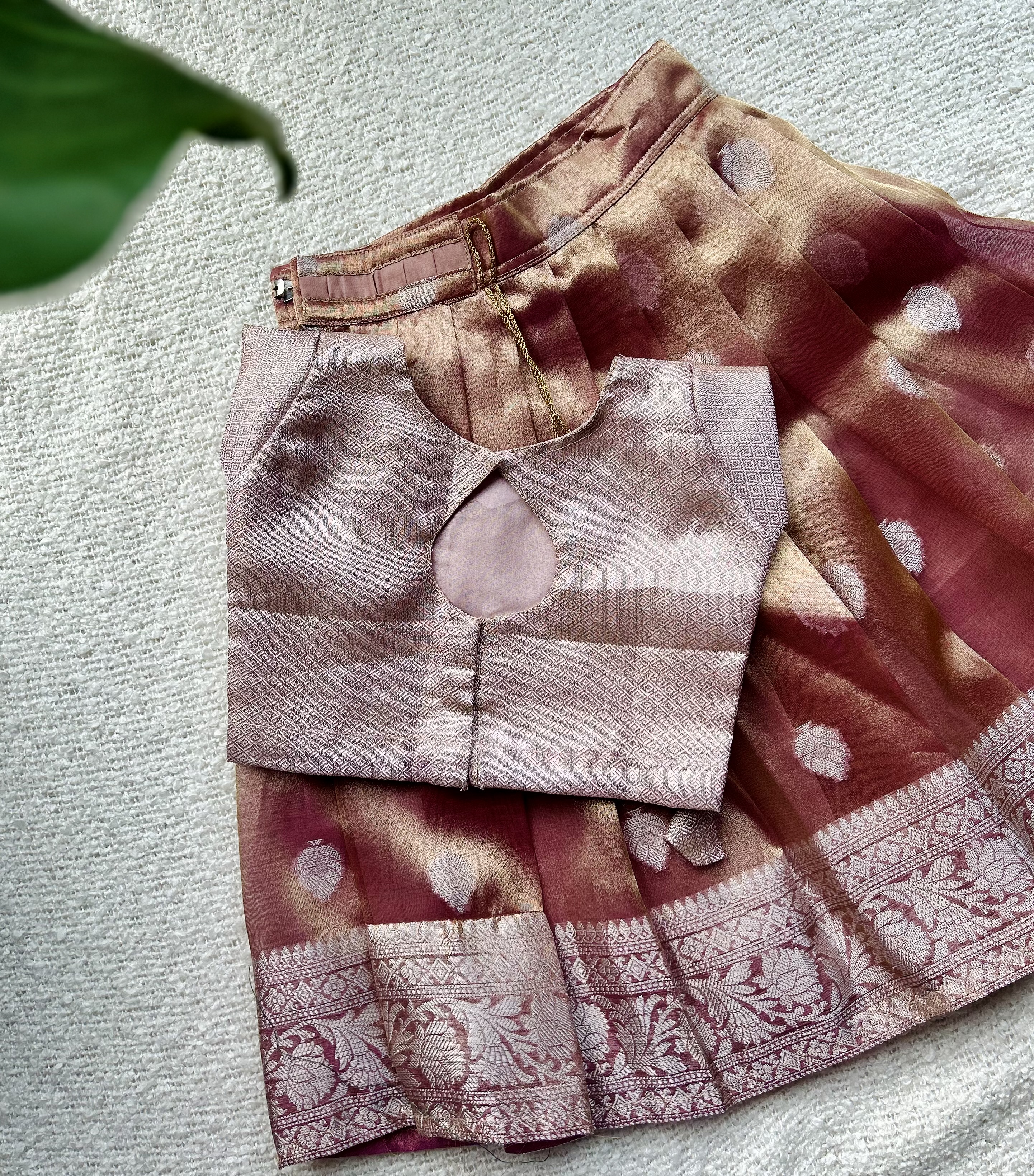 Onion pink skirt and blouse