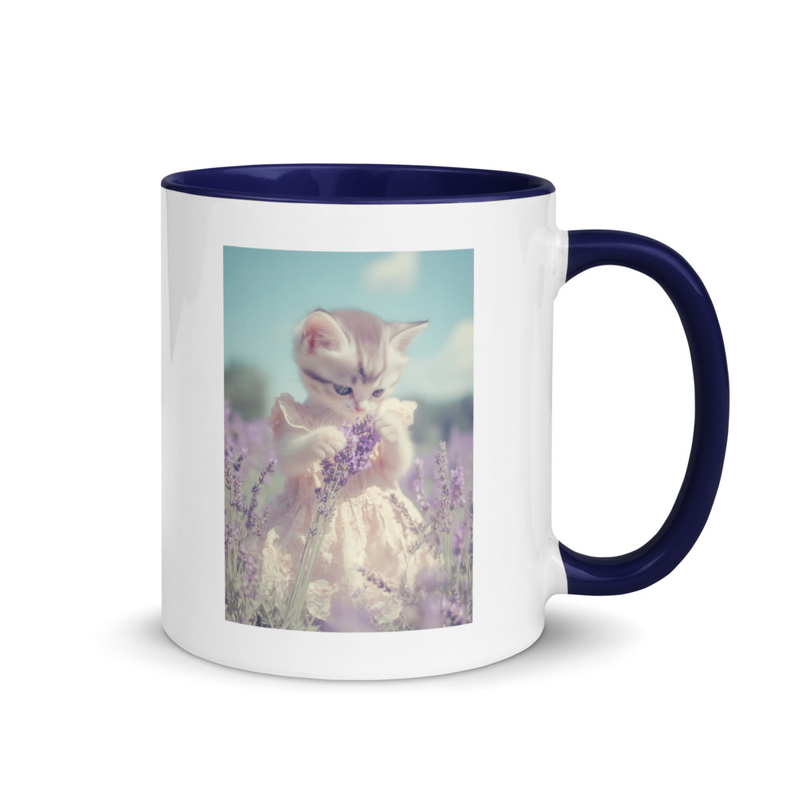 Mug with Color Inside - Heaven 01 Kitten