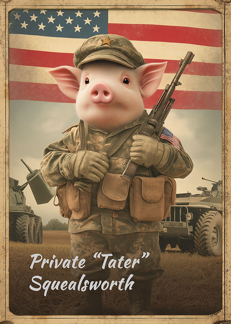 Private “Tater” Squealsworth