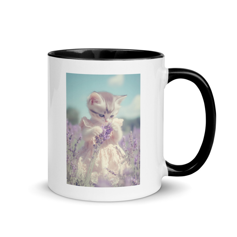 Mug with Color Inside - Heaven 01 Kitten