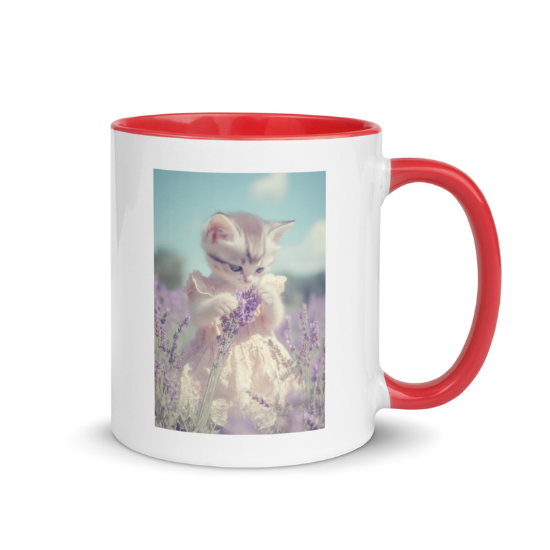Mug with Color Inside - Heaven 01 Kitten