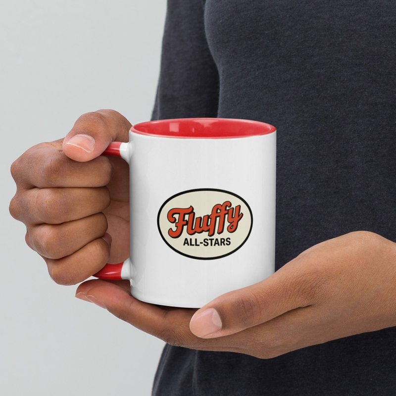 Mug with Color Inside - Fluffy All-Stars Logo