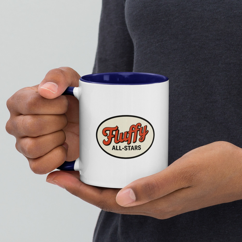 Mug with Color Inside - Fluffy All-Stars Logo