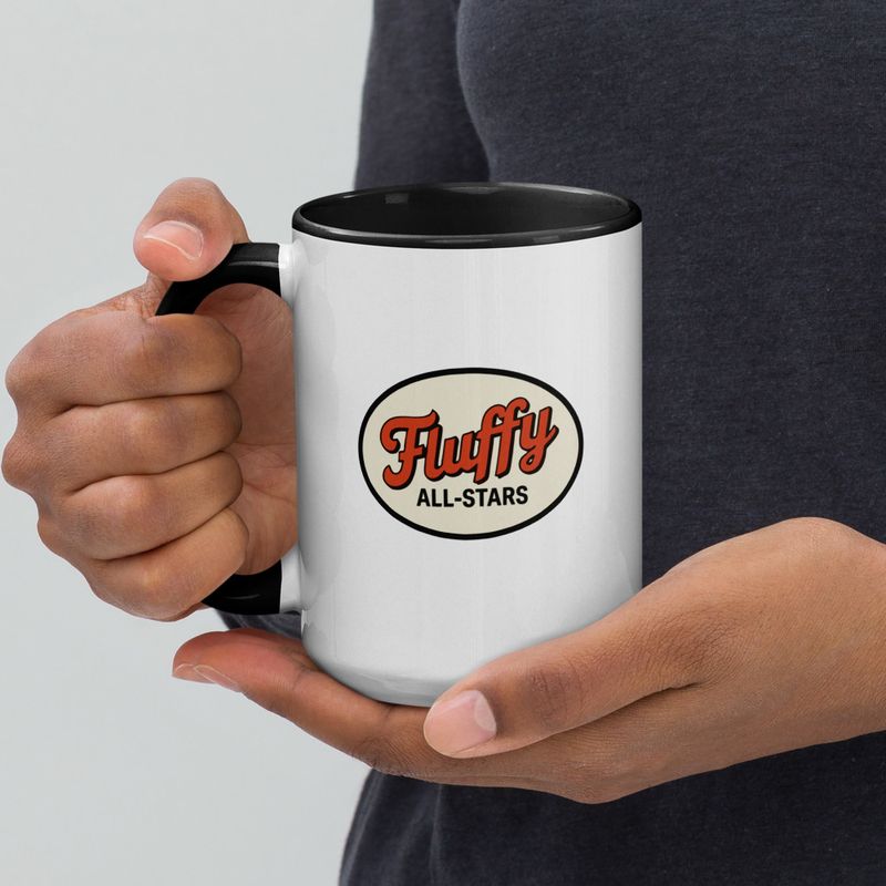 Mug with Color Inside - Fluffy All-Stars Logo