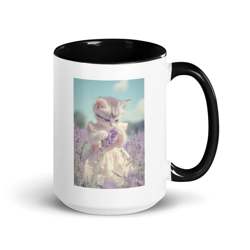 Mug with Color Inside - Heaven 01 Kitten
