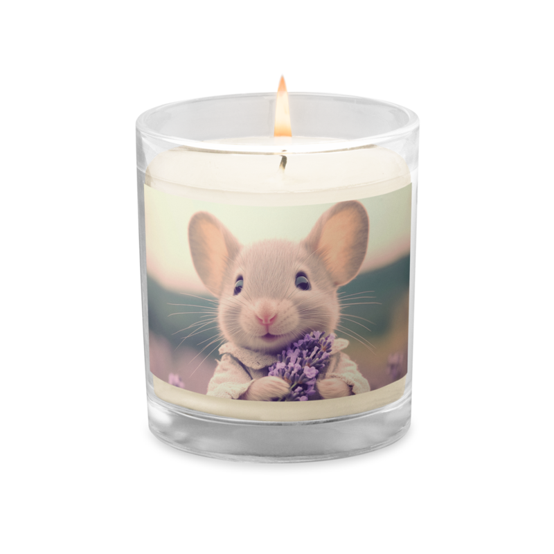 Glass jar soy wax candle Heaven 09 Mouse