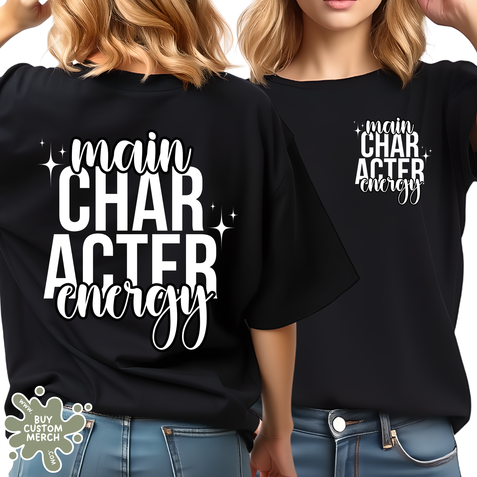 Main Character Energy T-Shirt - Unisex Motivational Graphic Tee for Men & Women
