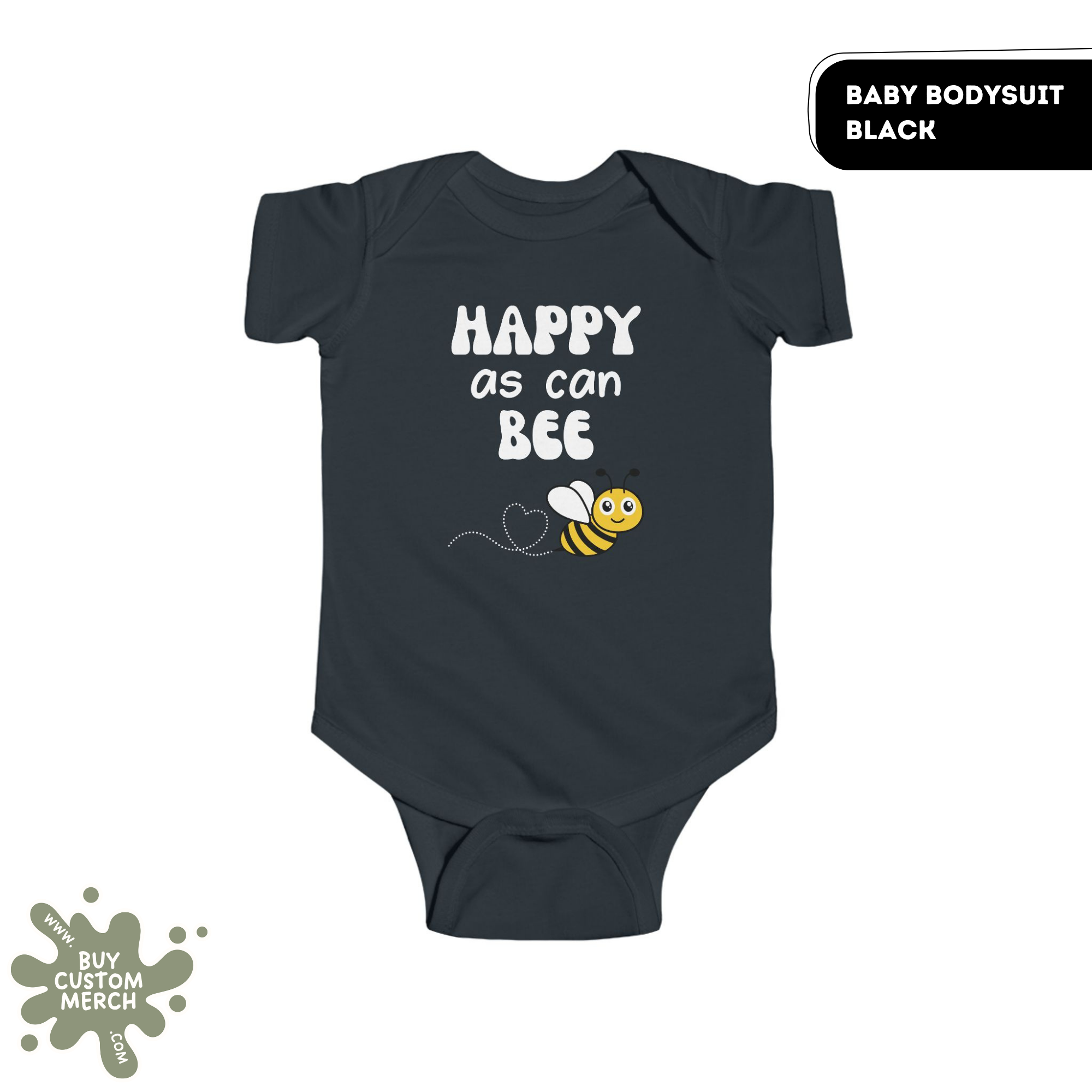 Happy As Can Bee Baby Onesie