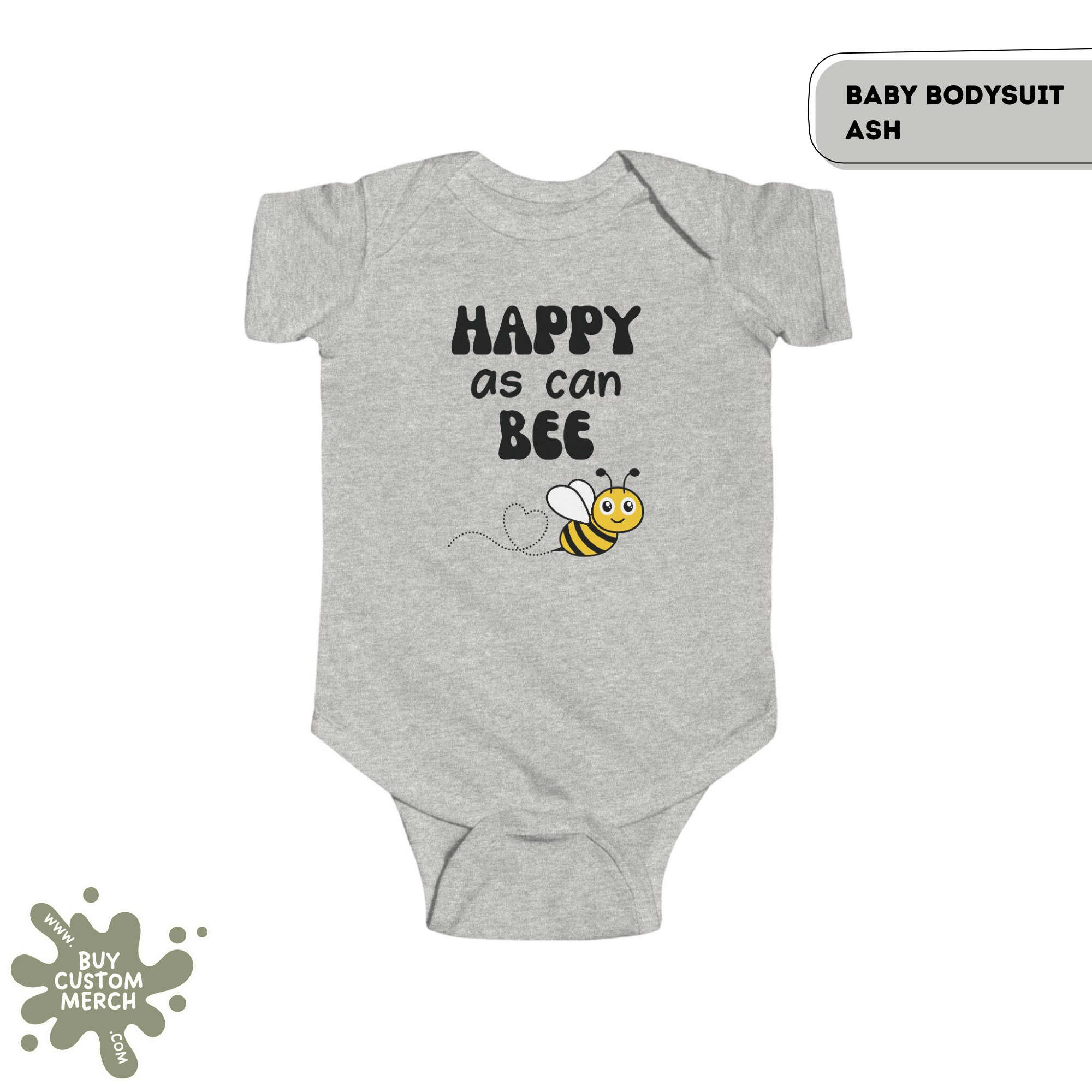 Happy As Can Bee Baby Onesie
