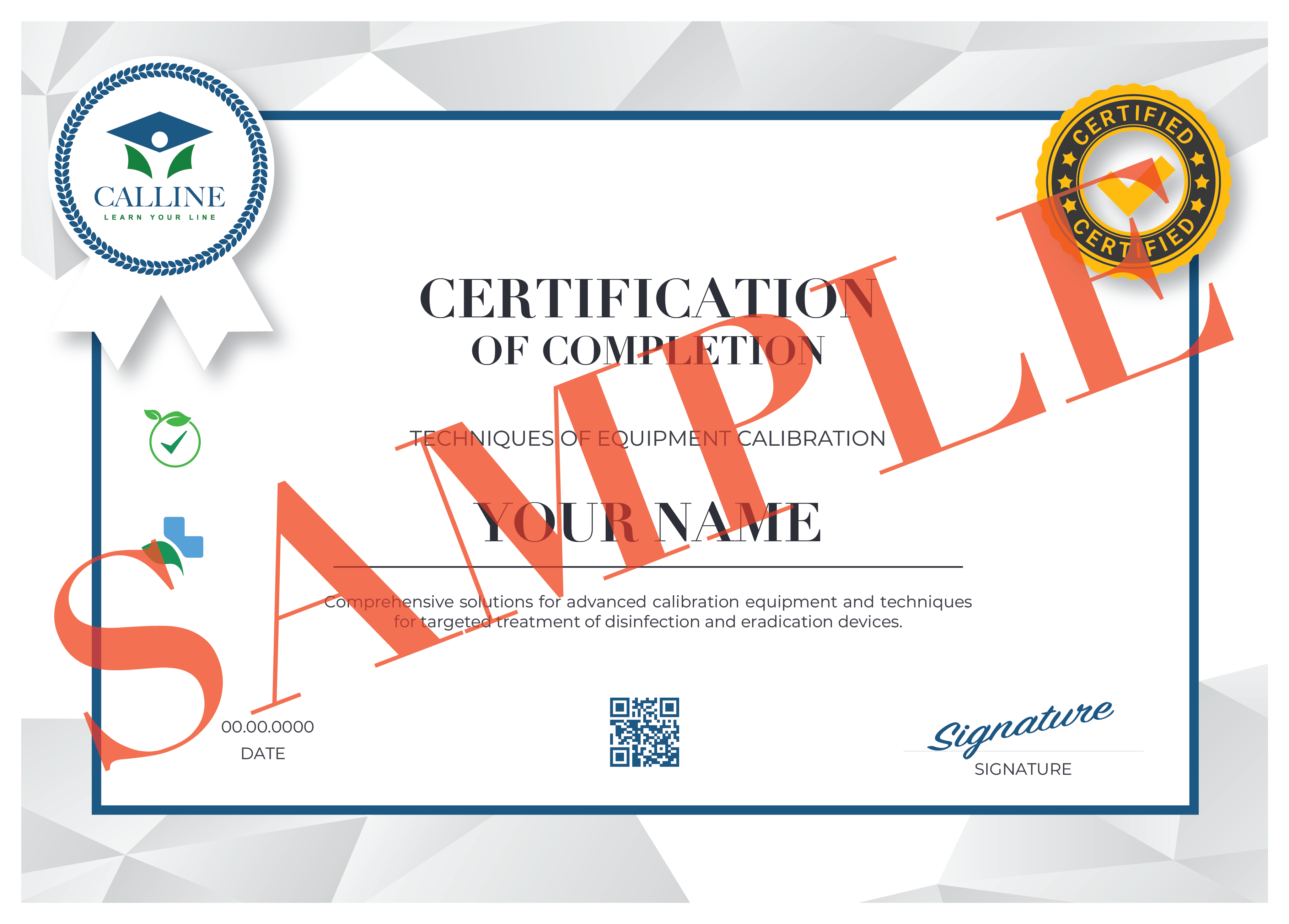 Certification of Completion