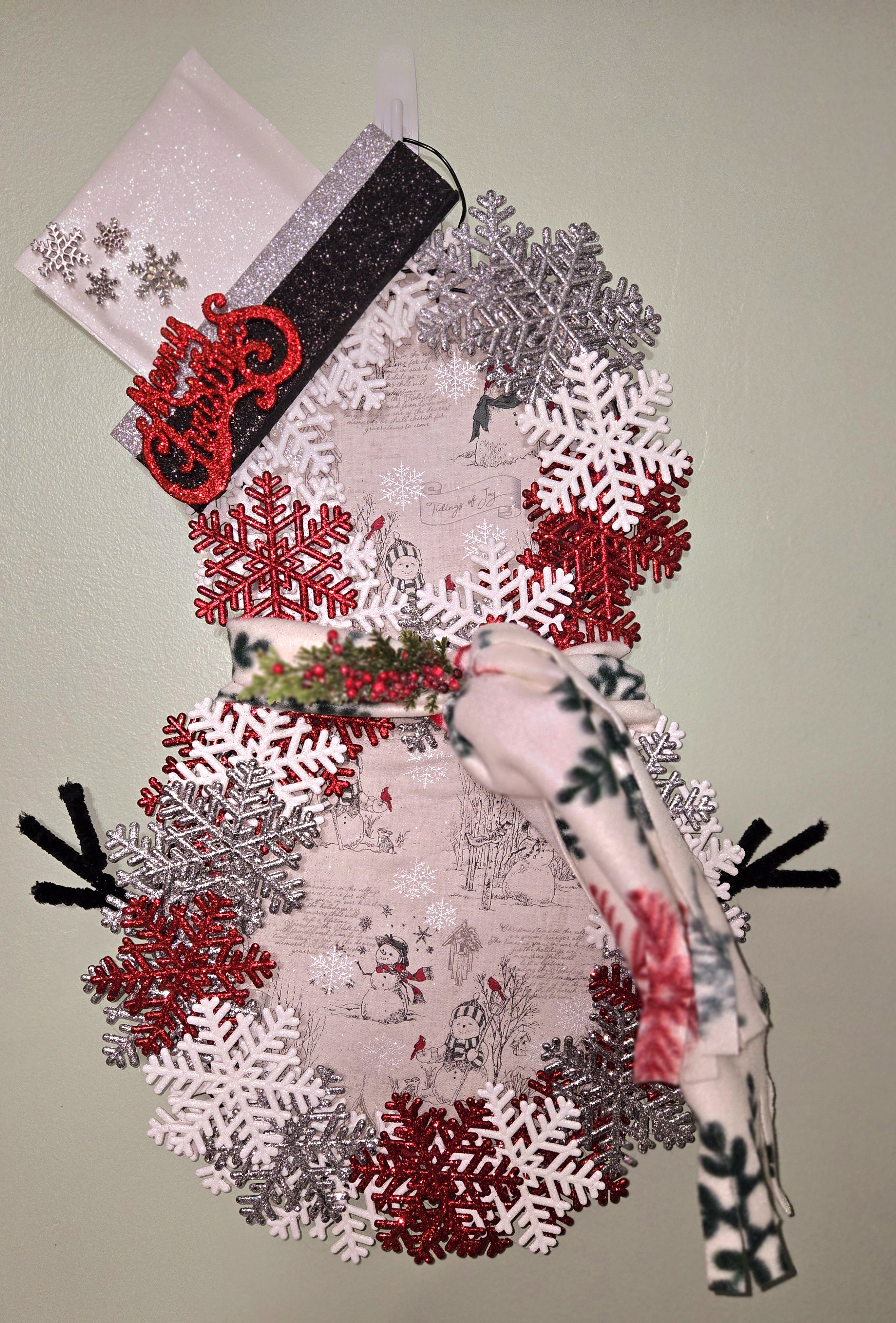 Decorative Snowman Wreath