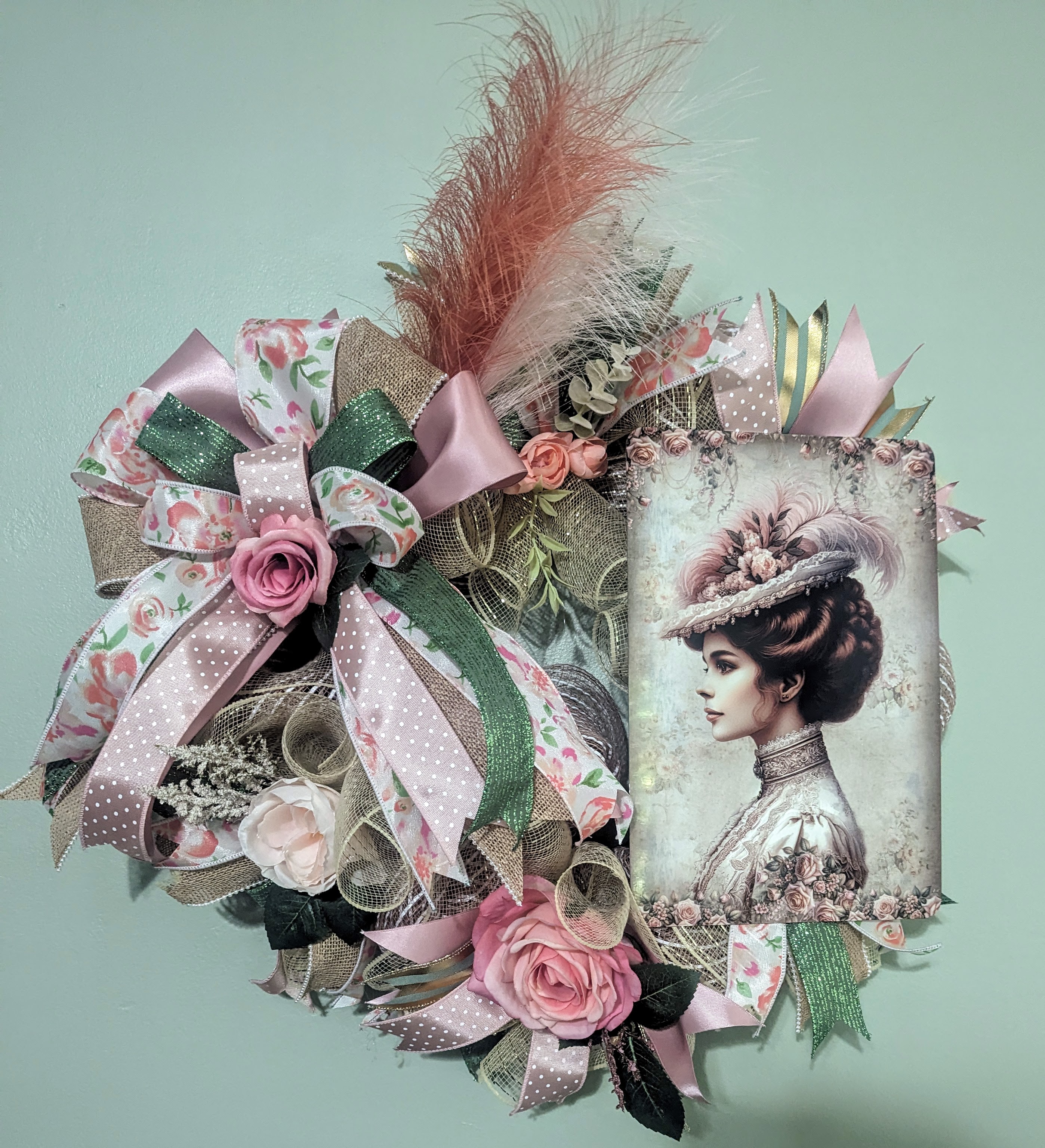 Vintage Floral Wreath