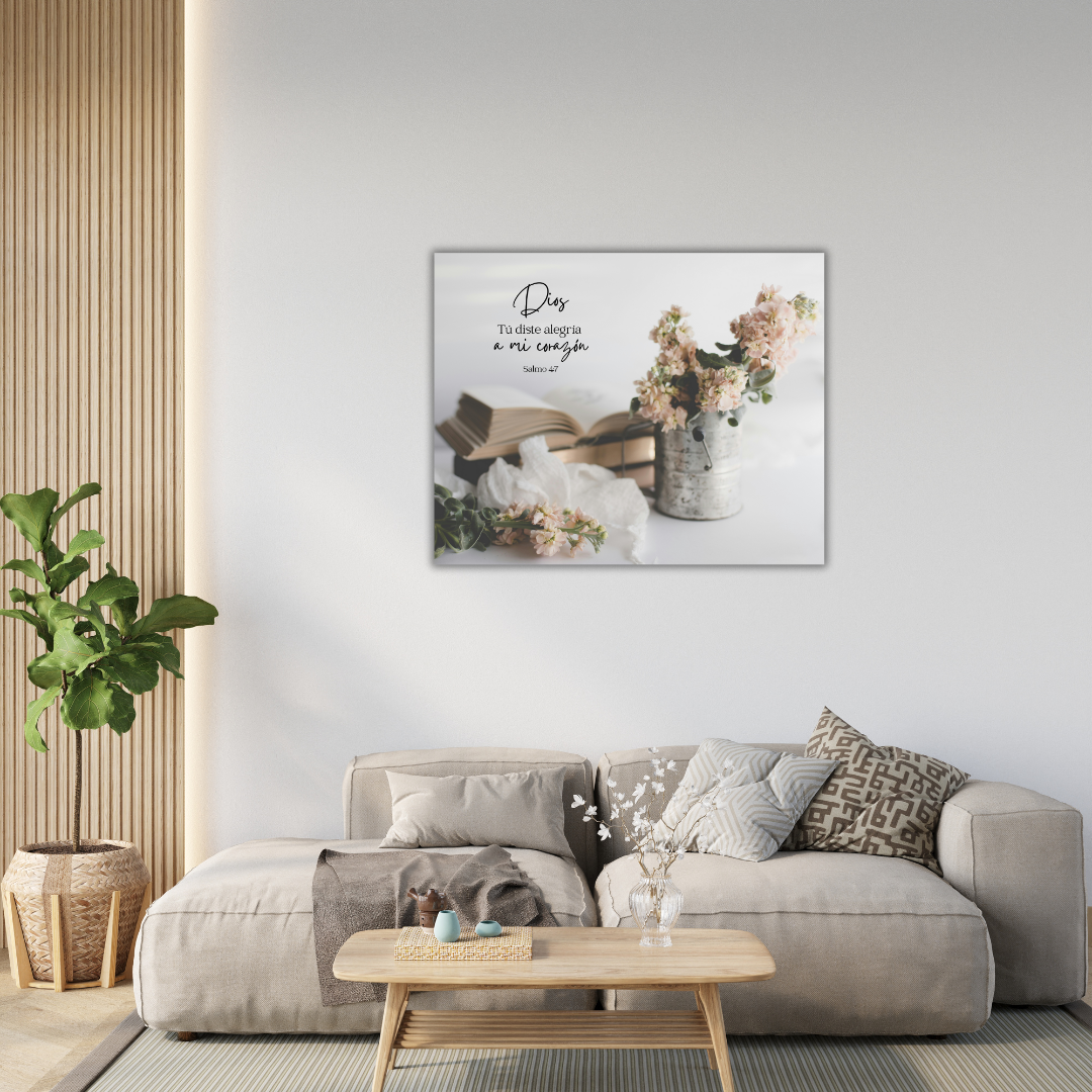 "Dios tu diste alegría a mi corazón"