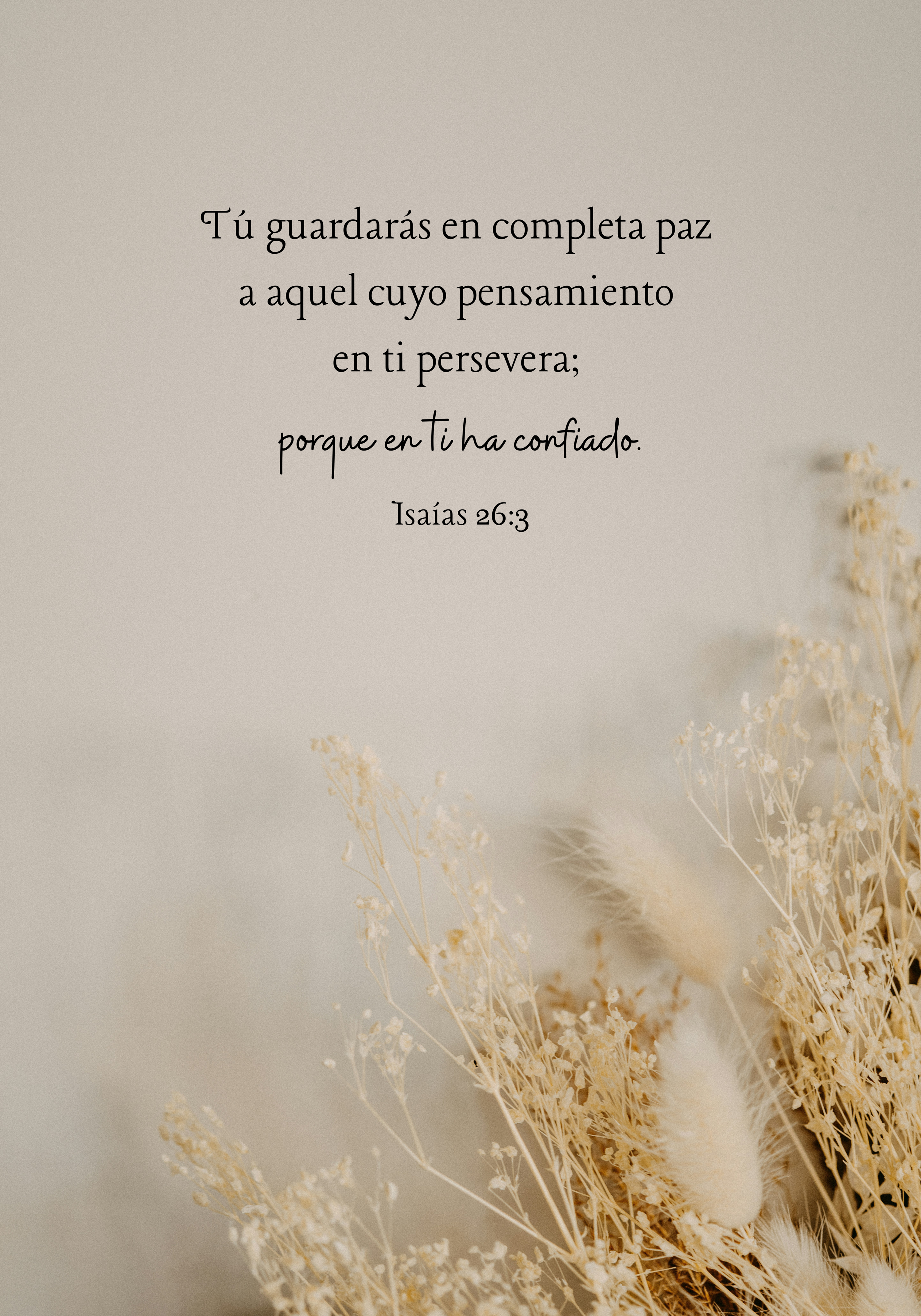 "Porque en ti ha confiado"