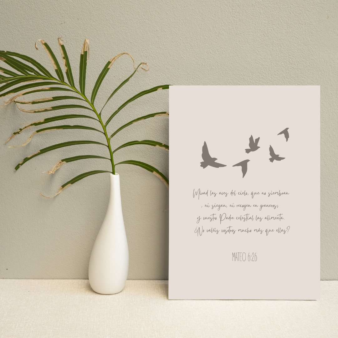 "Mirad las aves del cielo"