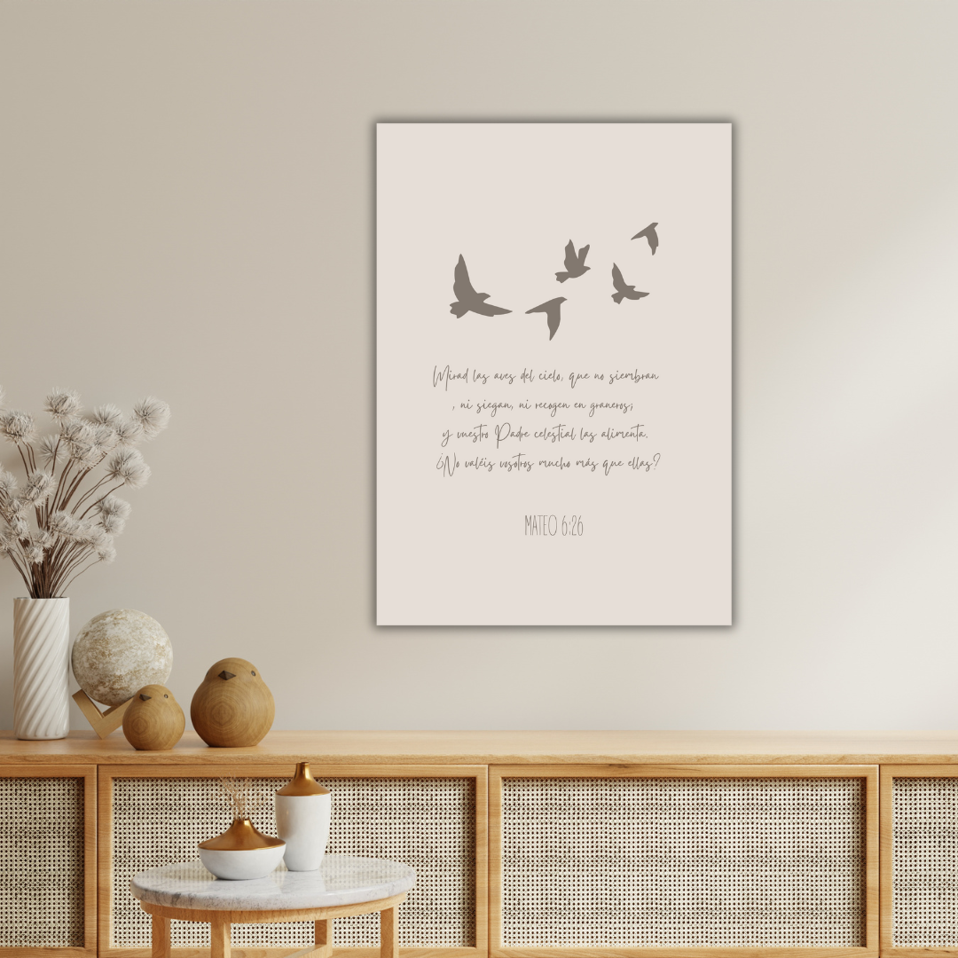 "Mirad las aves del cielo"