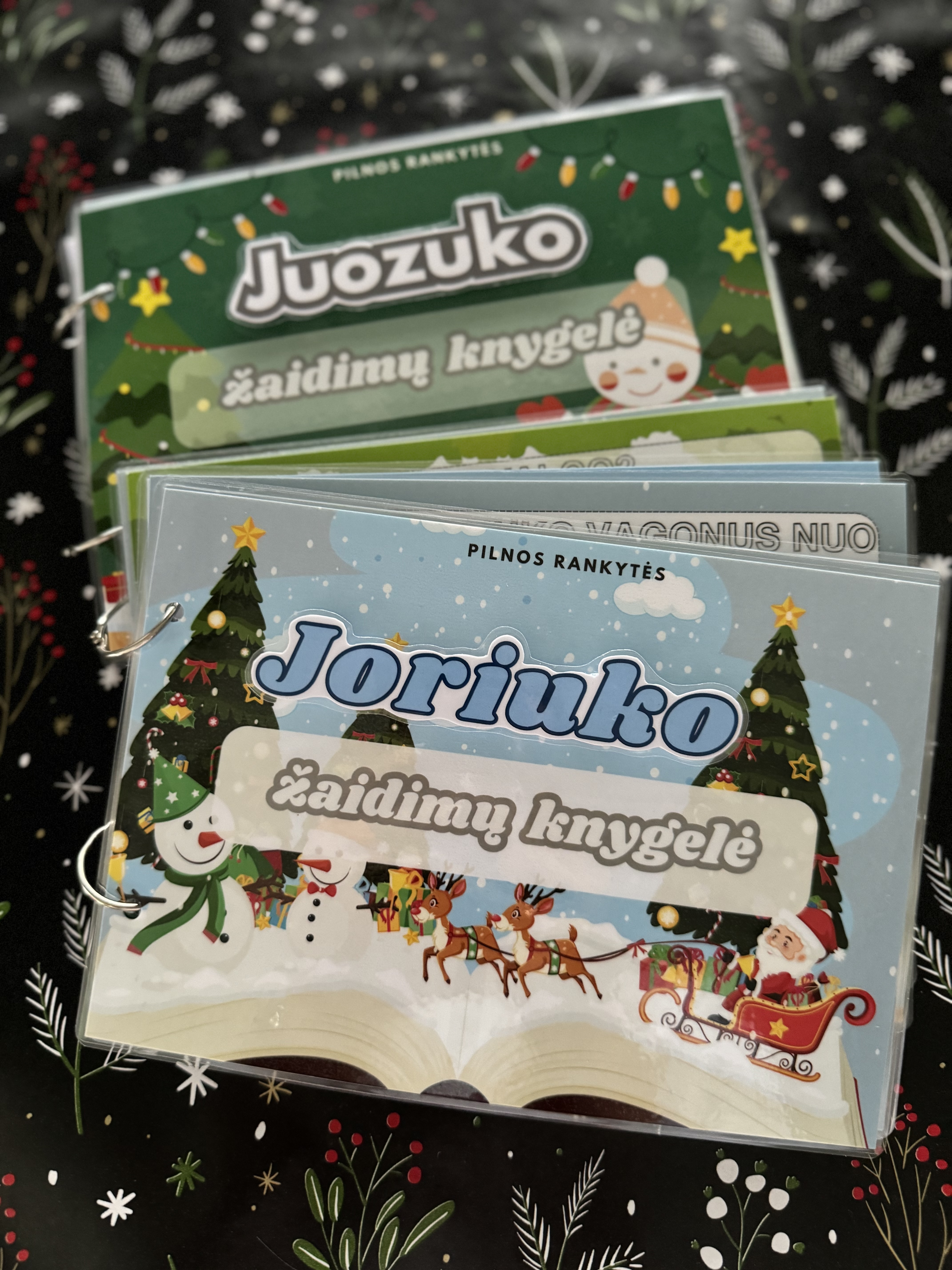 Personalizuota žaidimų-lavinimo knygelė KALĖDOS